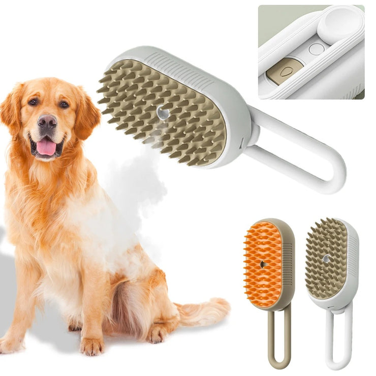 Steam brush for healthier pets hair