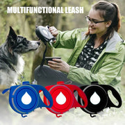 Multifunctional Dog Leash with Built-in Water Bottle, Bowl, Waste Bag