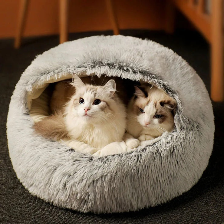 Warm bed house for cats and small dogs