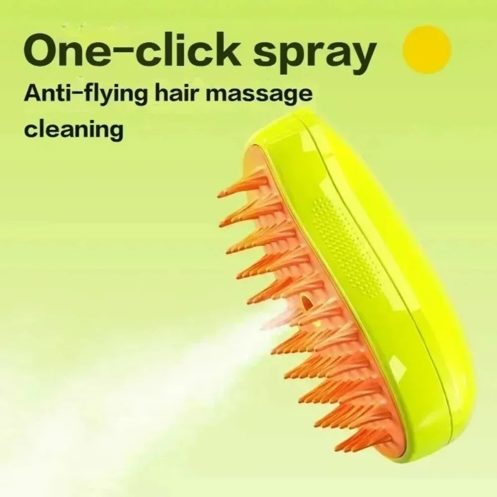 Steam brush for healthier pets hair