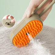 Steam brush for healthier pets hair