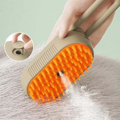 Steam brush for healthier pets hair