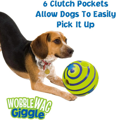 Interactive game ball for dogs - WobbleWag Giggle