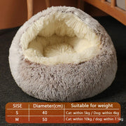 Warm bed house for cats and small dogs